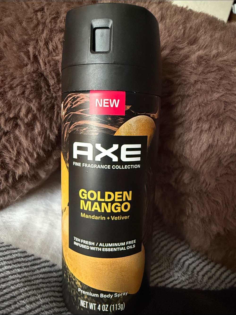 Axe Golden Mango Men’s Body Spray - Black & Gold